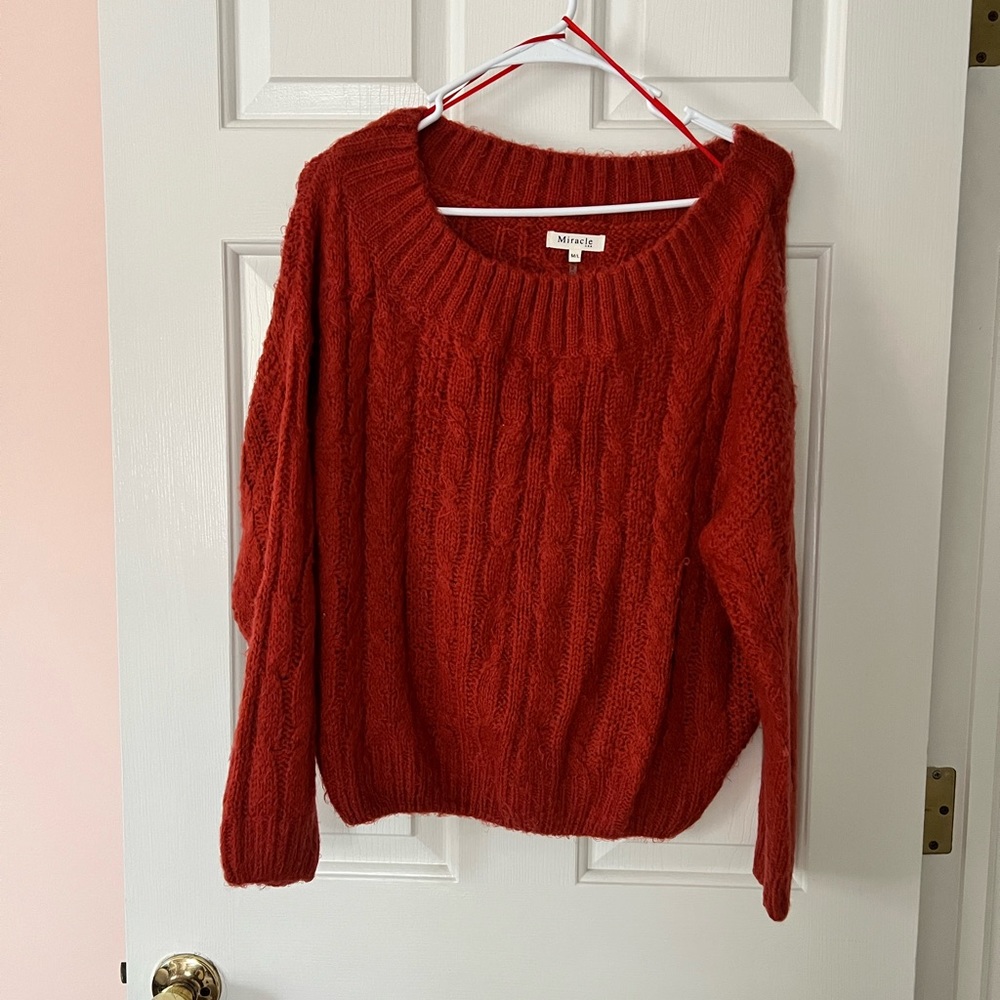 Off the shoulder sweater